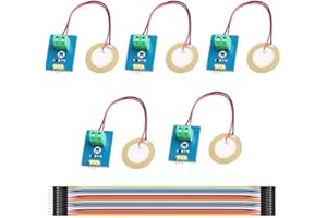 Youmile 5 Stück piezoelektrischer Keramik-Vibrationssensor Piezo 3.3 V / 5 V Modul Analog Controller Elektronische Komponenten liefert Sensor für Arduino mit Dupont-Kabel