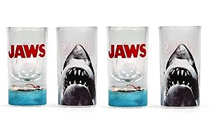 Half Moon Bay Juego de 4 vasos de chupito - Vaso tiburon