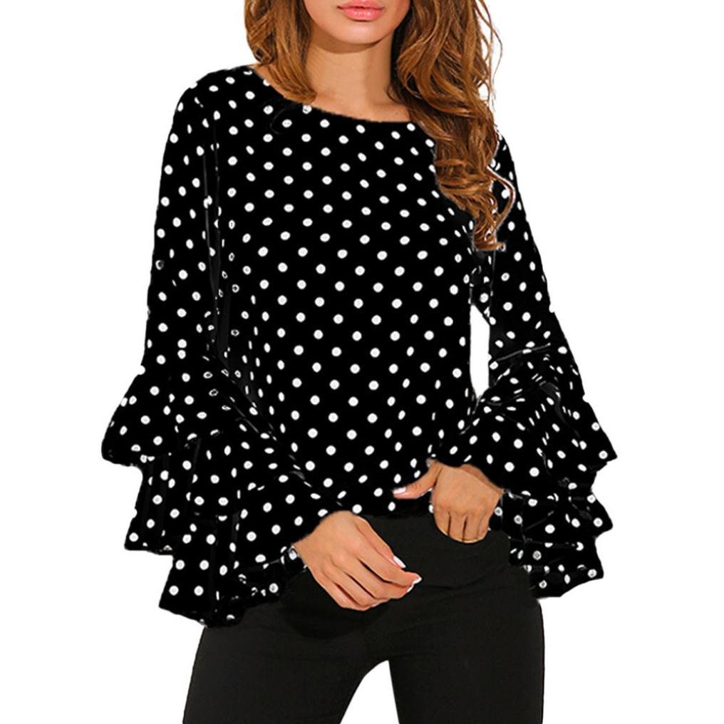 blusas de lunares de moda 2018