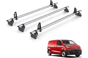 VAN DEMON Rhino Roof Rack for Vauxhall Vivaro 2019+ [Vauxhall Vivaro 2019+] 3 Roof Bars + Loadstops - JC3FL/KLS2