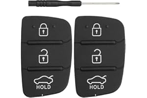Kesiku 2 Pcs Hyundai Car Key Fob Rubber Pads For Hyundai i20 i30 ix20 ix35 Tucson Santa Fe, Hyundai Key Button Replacement, Hyundai Key Buttons, Hyundai i30 Key Rubber