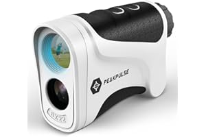 PEAKPULSE Golf Range Finder,1700 Yards Golf Rangefinder with Slope Compensation Switch,Range Finder with Height Measurement and Horizontal Distance,6X Magnification,Flag Pole Locking Vibration
