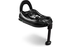 ABC Design Isofix Base Tulip – Basis für den Baby Autositz Tulip – höhenverstellbarer Stützfuß – Farbanzeige für korrekten Einbau– Farbe: black