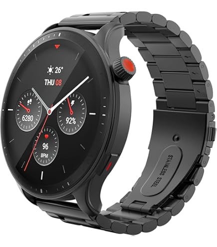 Cinturino Elastico Per Smartwatch 22mm - Sgancio Rapido, Grigio Spazio AidorMax - Foto 12