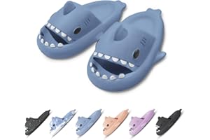 OEAK Chanclas Tiburon Niños Adultos Sharky Chanclas Mujer Hombre Verano Casa Comodas Chanclas Playa Mujer Antideslizantes Zapatillas Tiburon Piscina Ducha Originales Divertidas