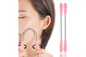 ASYKNM Metall Epilierer Set für Gesichtshaarentfernung - tragbar, effektiv & stylisch - inklusive 2 Epilierstäbe für schnelle & gründliche Enthaarung von Kinn, Wangen & Flaum