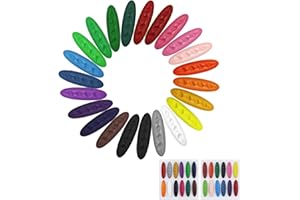 UPUPGO Crayons de Cacahuètes pour Les Tout-Petits, 24 Crayon Enfants Non Toxiques,Crayons de Cire Lavables, Crayons de Couleur, Stylos à Dessiner en Forme d'Arachide pour Enfants, Fournitures Scolaires