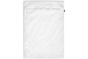 Rayen Lavadora y Secadora lavandería | Funda para Colada con Cremallera | Bolsa Protectora Reutilizable para el Lavado de Ropa | Talla M | 1 unidad, Blanco | 50 x 70 cm