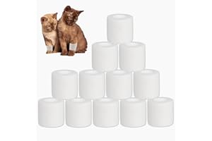 ANAMPION Bandage cohésif 12 rouleaux 5 cm x 4,5 m Bandage adhésif de sport pour poignet, doigts, blessures sportives, gonflements