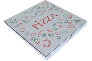 METRO Professional Boîtes à Pizza, 33 x 33 x 3,5 cm, Lot de 100, Carton Premium