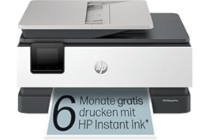 ‎HP HP OfficeJet Pro 8122e Multifunktionsdrucker, 6 Monate gratis drucken Instant Ink inklusive, Drucker, Scanner, Kopierer, Fax, WLAN, LAN, Duplex, ePrint, Airprint, Basalt