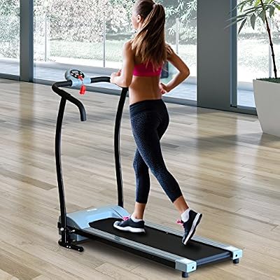 Homcom Tapis roulant ¿lectrique de marche Fitness 450 W gris noir 85
