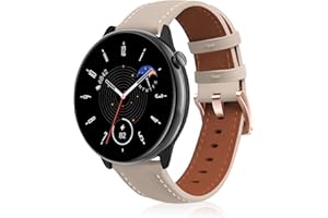 KEEFOS 18MM / 20MM Skórzany pasek kompatybilny z Garmin/Amazift