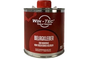 WIN-TEC Belagkleber Pinseldose (250 ml) - Kleber für Tischtennis Beläge | Lösungsmittelhaltig | TT-Spezial - Schütt Tischtennis
