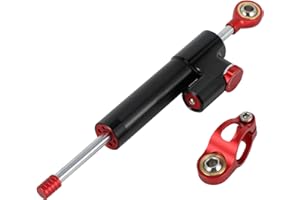JFG RACING Ammortizzatore Sterzo Moto Universale,Ammortizzatore di Sterzo Stabilizzatore per Motocicletta Sportiva Monopattino Sportster XL883 XL1200