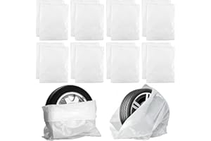 Sporgo 12 Stück Reifentüten Set, Wasserdicht Auto Reifentasche Reifen Schutz für Reifen bis 22 Zoll, Reifenschutzhülle Reifensäcke Staubdicht Reifenhülle Aufbewahrung für Reifentasche (12)