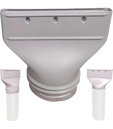 Adaptateur Plat Pour Tuyau De Climatiseur Mobile - 130/150 Mm, Fixation Fenêtre, 4 Languettes, Plastique Résistant, Installation Facile - 11