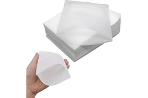 VASANA Sacchetti in schiuma, 100 confezioni di fogli ammortizzanti EPE bianco perla per oggetti fragili, per traslochi e spedizioni