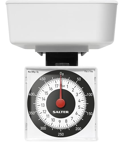Salter 112 WHWHDR - Bilancia da cucina eccanica, ax 3 kg, analogica