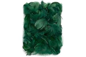 Netuno 150 Plumas Decorativas Verdes oscuros 10g Manualidades Decoración Atrapasueños Fiestas Pascua Navidad Bricolaje Hogar Bodas Cumpleaños Decoraciones Árbol Mesas Proyectos Creativos