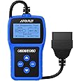 AUTOUTLET OBD2 Diagnostic Scan Tool Blue with DTC Definition, 88 Live Data Streams, 9 Protocol Compatibility, Battery Test, Multilingual, Accurate Fault Code Analysis, Voltage Detection and Monitoring