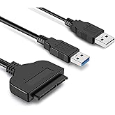Coverzone USB 3.0 ile SATA Kablo D&ouml;n&uuml;şt&uuml;r&uuml;c&uuml;, 2.5 in&ccedil; ve 3.5 in&ccedil; HDD/SSD Bağlantısı, 4TB Destekli, Hızlı Veri Transferi, Hari