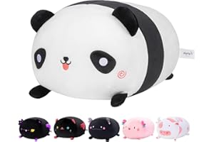 Mewaii 16" Soft Panda Plush Pillow Kawaii Stuffed Animals Plushies Squishy Pillow Fluffy Cuddle Plushies Toys for Adults Girls Boys(White)