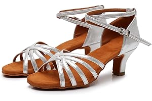 Rosefinch Professionelle Latein Tanzschuhe für Frauen Low Heels 3.5 cm für Mädchen Latein Chacha Salsa Jazz Ballsaal Tanzschuh für Anfänger Übungsspiel Weiß