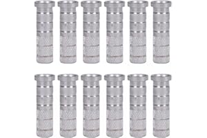 DONGKER Inserti Base Tiro,12 Pezzi 6,2 mm/0,24" Inserto Albero Freccia Ricambio in Alluminio