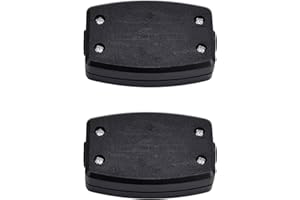 EIAIGKY 2 Pack 3-Terminal Mains Termination Box, Electrical Cable Junction Box PC Housing, 13A 250V, Compatible with 2 & 3-Core Cables for Indoor Wiring, Lighting Power Systems, Compact Safe (Black)