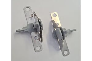 SOLMER LTD Birsppy 1 pair x Genuine Hafele INDAUX Supra Metal Drawers Side Front Fixing Brackets (Grey)