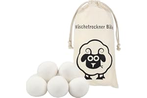 BEAUTYBIGBANG XXXL Trocknerbälle für Wäschetrockner 8er Pack Dryer Balls 7cm Trocknerkugeln aus 100% neuseeländischer Schafwolle für Daunenjacken Ökologische Geschenke 7cm für spürbar weichere Wäsche