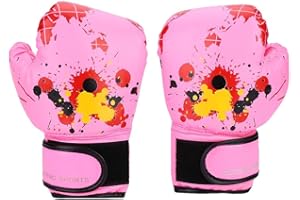 ROSEBEAR Kinder Boxhandschuhe 3-12 Jahre Kids Punching Handschuhe, Mini Box-Handschuhe Junior für Jungen & Mädchen, Training Gloves für Boxen, MMA, Muay Thai, Kickboxen, Boxsack Training