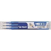 Pilot Frixion Silinebilir T&uuml;kenmez Kalem Ball Yedek 0.7mm 3'l&uuml; - Mavi