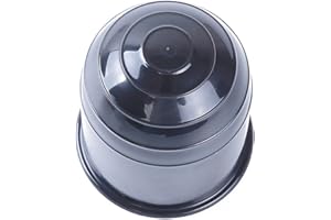 Acunny Cache Boule Attelage Voiture Couvercles De Joint À Rotule De Remorque - Anti-poussière - Résistant À l'usure Barre De Remorquage Boule Attelage - Noir - Plastique
