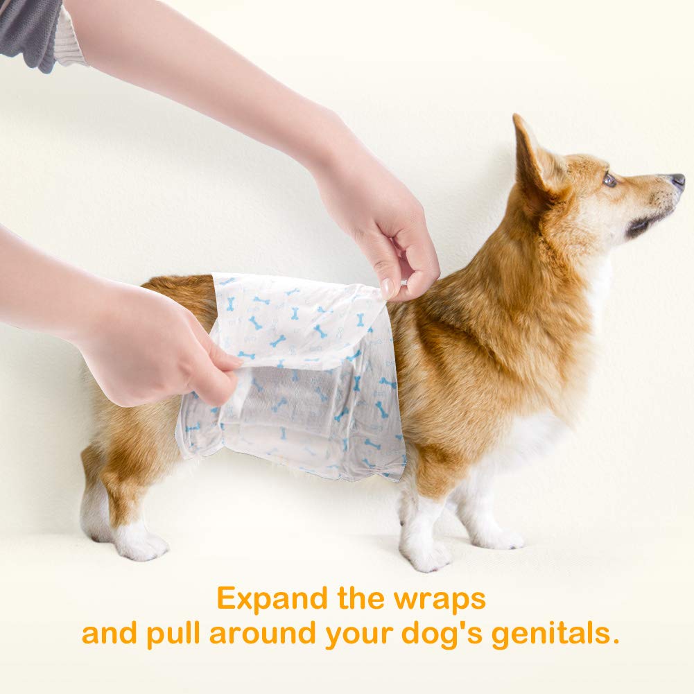 Dono Pet Dog Nappies Disposable Puppy Dog Male Wraps Super Absorbent