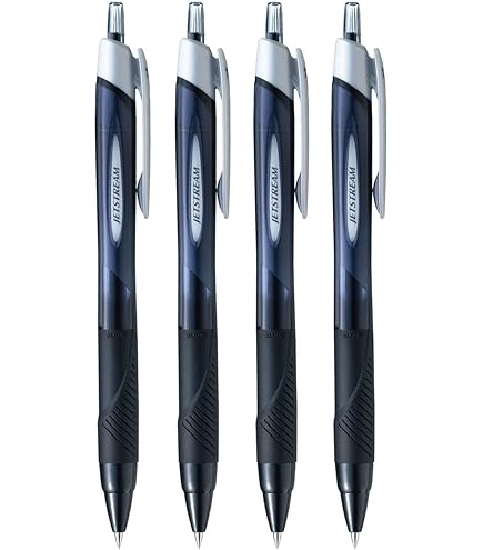 Uni-ball Jetstream Sport Stifte 6er Set - 1,0 Mm Schwarz Wasserfest