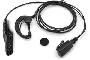 NEWASHAN Auricular de repuesto para Motorola MotoTRBO Radio MTP850S APX6000XE DP3400 DP4800 XPR6350 XPR7550 XPR7580 Walkie Talkie G-Style Clip gancho de oreja colgador PTT auriculares multi-pin