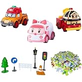 Robocar Poli GoGo City Serisi - Amber, Roy, Mark Oyun Seti