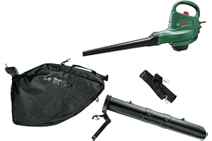 Bosch elektrischer Laubsauger/Laubbläser UniversalGardenTidy 3000 (3000 W, Fangsack 50 l, stufenlose Drehzahleinstellung, zum Blasen, Saugen und Häckseln von Laub, in Kartonverpackung)