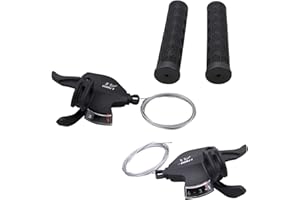 WEEROCK Bike Shifter Lever 18 Speeds 3X6 Thumb Gear Shift Lever for Mountain Bicycle