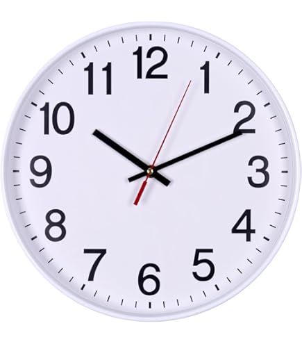Industriële wandklok voor keuken en woonkamer - Zwart, Bruin, Rood