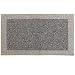 Produktbild JVL Madras Fußmatte Maschinenwaschbar Latex Rückseite Tür Läufer, plastik, schwarz/grau, 50 x 80 cm