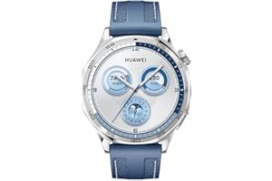 ‎HUAWEI HUAWEI WATCH GT 5 46 mm Smartwatch, ostre krawędzie, zupełnie nowe sporty biegowe i rowerowe, śledzenie zdrowia, żywotność baterii do 14 dni, kompatybilny z iOS i Android, niebieski