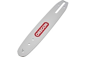 OREGON - Guide-Chaîne pour Tronçonneuse 25 cm, Support A041, Design Réversible & à Faible Rebond, Pas 3/8" Low Profile, Jauge 1,3 mm, Compatible avec Makita, Ryobi, Greenworks & autres (100SDEA041)