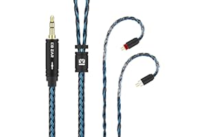 Yinyoo KBEAR 2-metrowy kabel zastępczy, 2 m, kabel do słuchawek KBEAR INK/INK MK2/TRI Starsea/Star river/i3 Pro/HBB KAI/KZ ZS10/ZST/ZST X/AS06/AS10/ES4/EDX IEMs (0,78 mm 2 PIN, 3,5 mm,