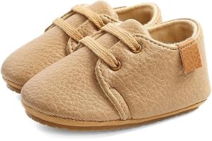 LACOFIA Sneakers per Neonato Scarpine Oxford Scarpe Primi Passi Antiscivolo per Bambino