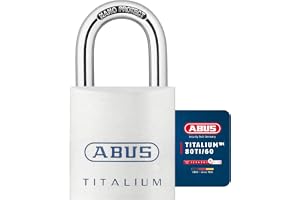 ABUS Titalium hänglås 80TI/60 – källarlås med lätt, solid låskropp tillverkad av speciellt aluminium – ABUS säkerhetsnivå 8