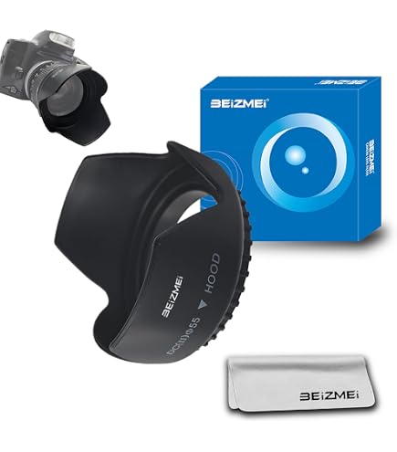 Paraluce In Gomma 55mm Zykkor A 3 Posizioni - Per Obiettivi Reflex E DSLR