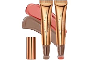 JESSHINY 2pcs Contouring Stick Contouring Creme,Bâton Surligneur Blush,Maquillage Crème Blush,Blush Crème Pour Les Joues,Contouring Liquide Contouring Visage Maquillage Blush